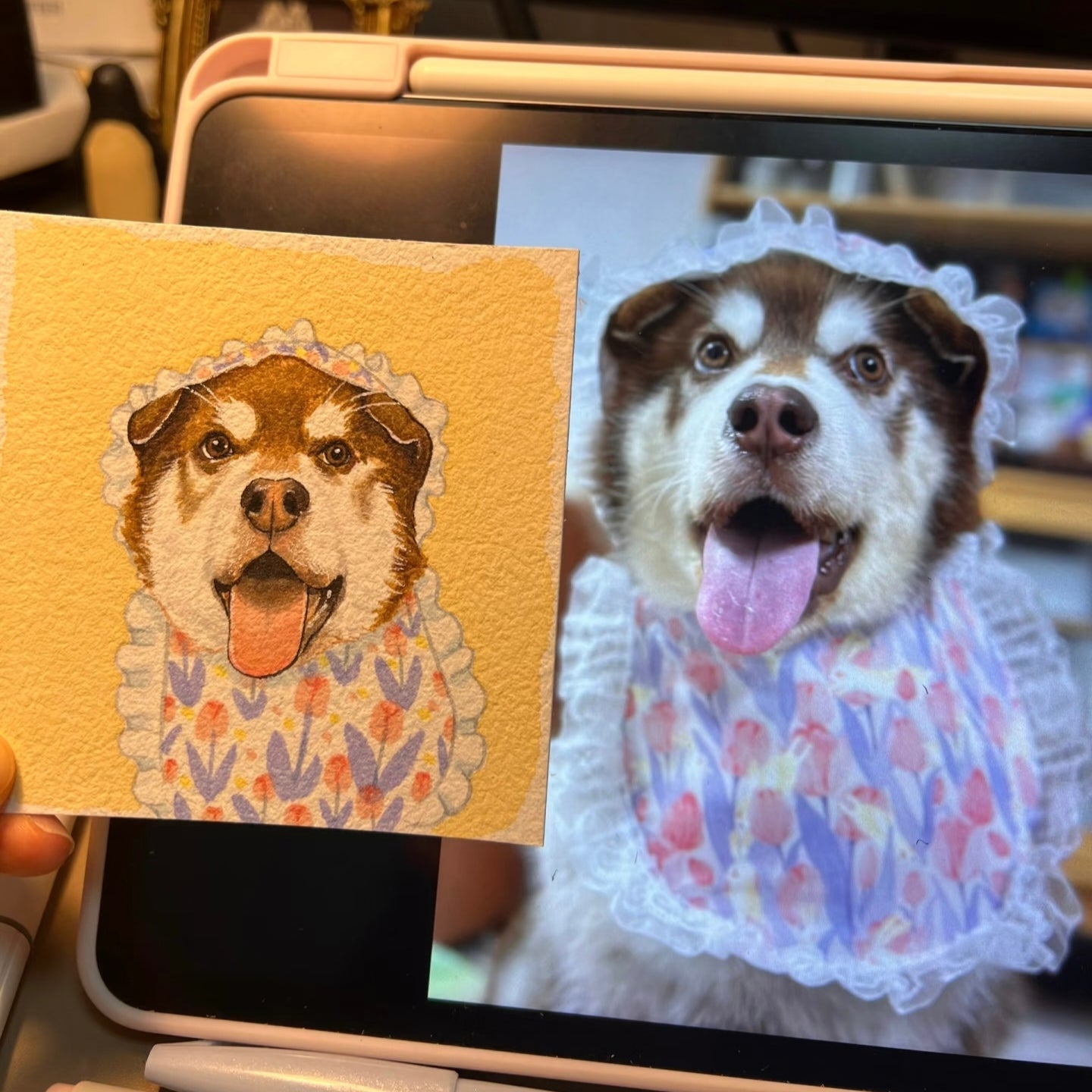 Custom Pet Portrait | Watercolor Art