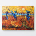 Hand-Painted by Senior Artists | Van Gogh’s Pollard Willows at Sunset