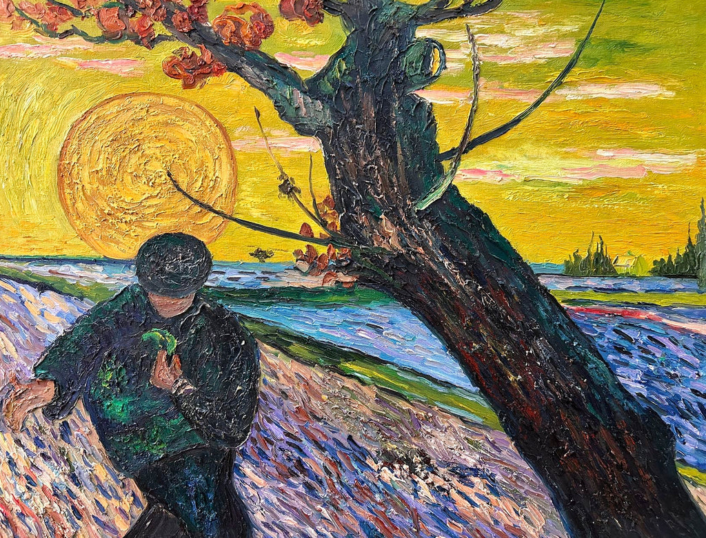 Hand-painted by a senior artist | Van Gogh's The Sower