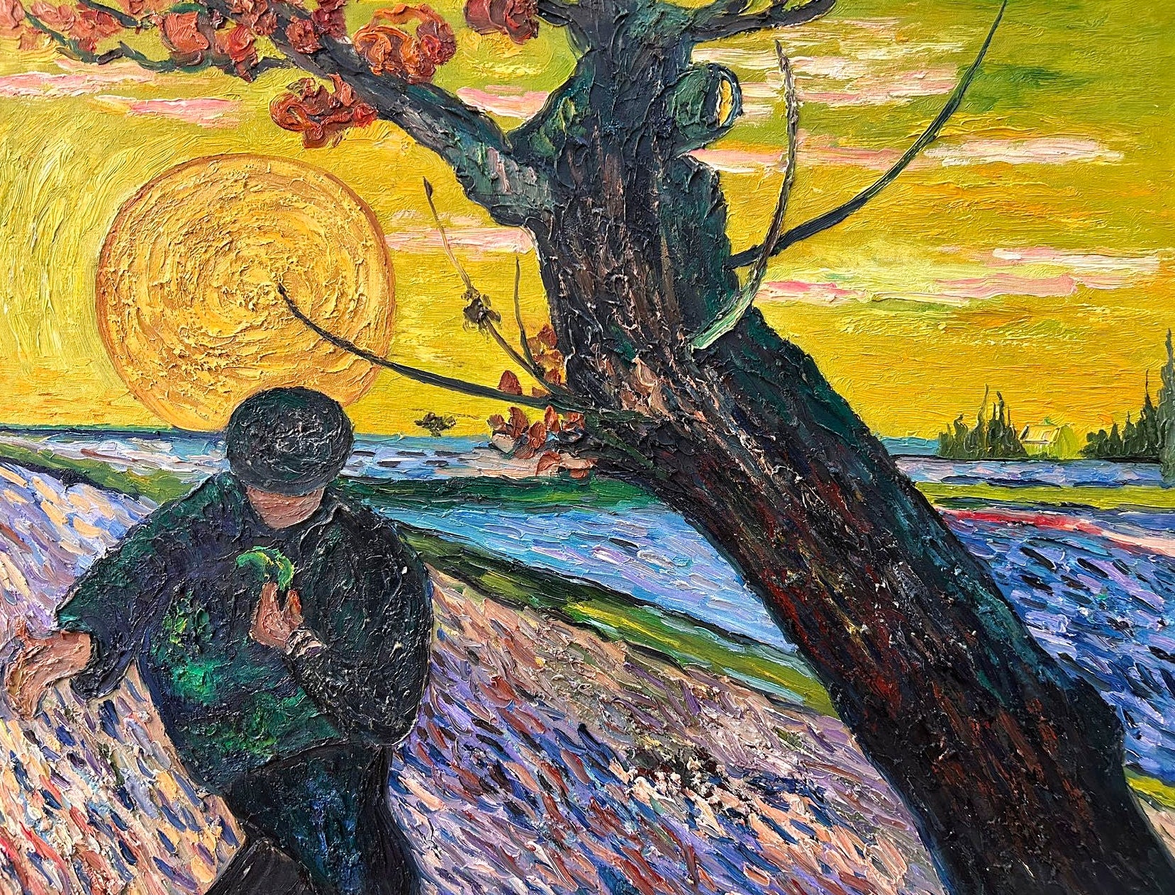 Hand-painted by a senior artist | Van Gogh's The Sower