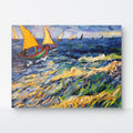 Hand-painted by a senior artist | Van Gogh's Seascape at Saintes-Maries