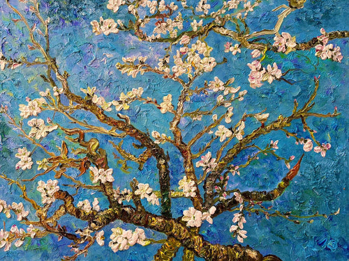 Hand-painted by a senior artist | Van Gogh's Almond Blossoms
