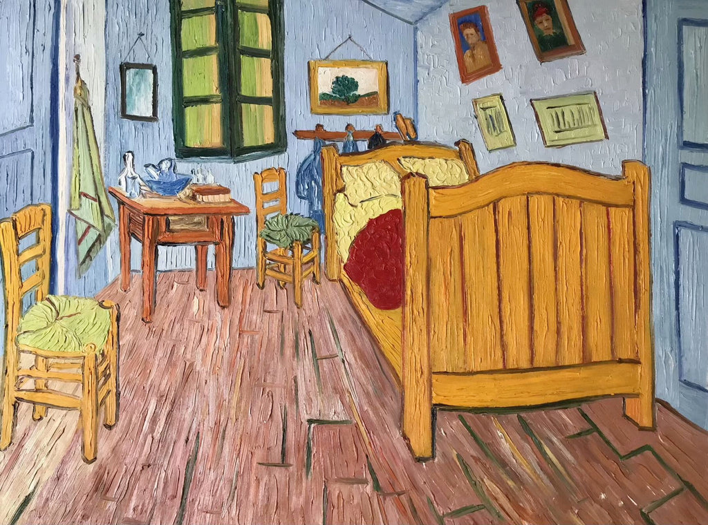 Hand-painted by a senior artist | Van Gogh's The Bedroom in Arles