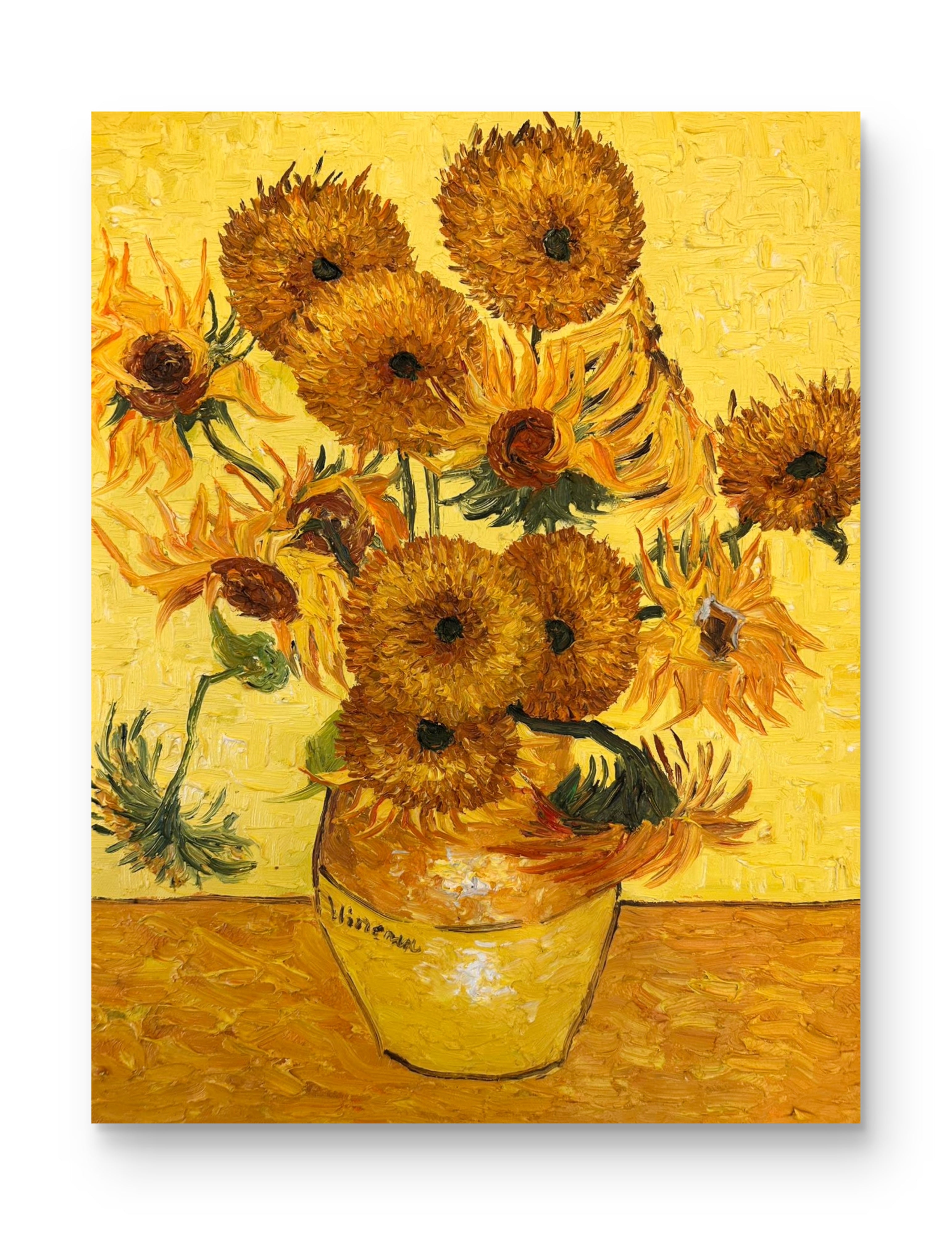 Hand-painted by a senior artist | Van Gogh's Sunflowers