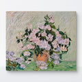 Hand-painted by a senior artist | Van Gogh's Roses in a Vase