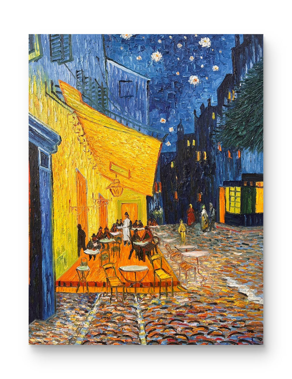 Hand-painted by a senior artist | Van Gogh's Café Terrace at Night