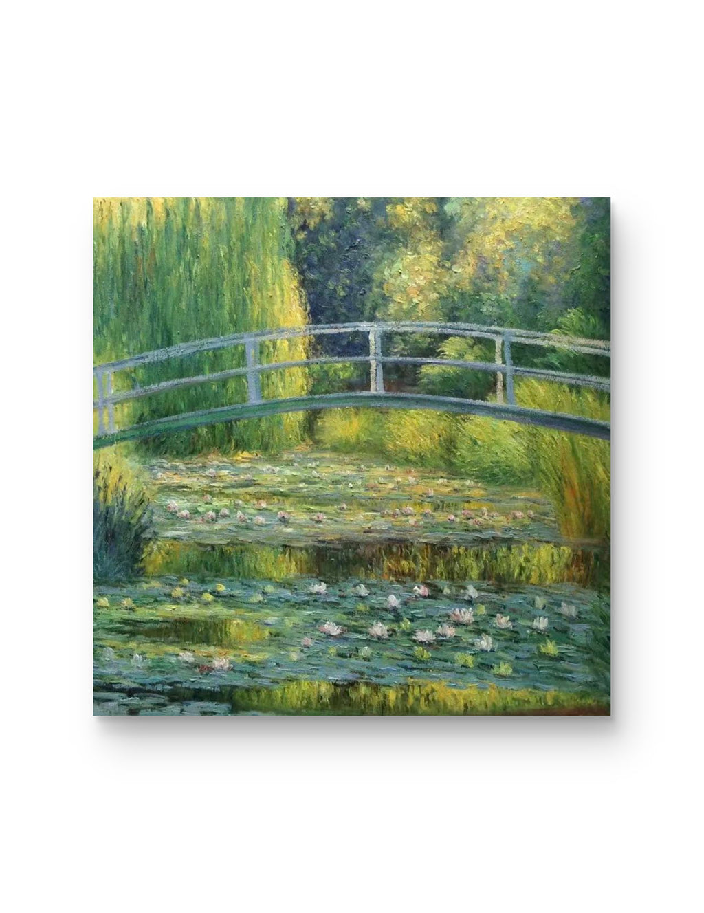 Hand-rendered by a master artist | Monet's Water Lilies and Japanese Bridge