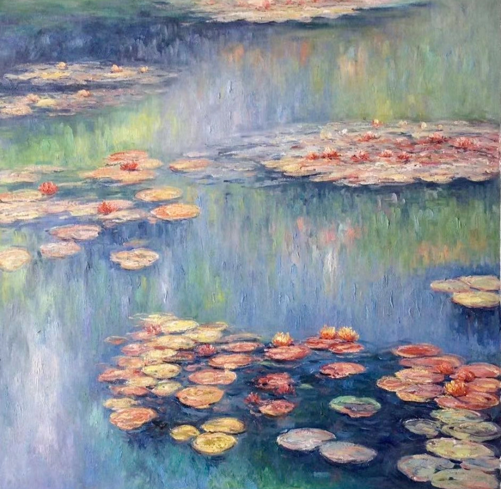 Hand-rendered by a master artist | Monet's Water Lilies (Series I)