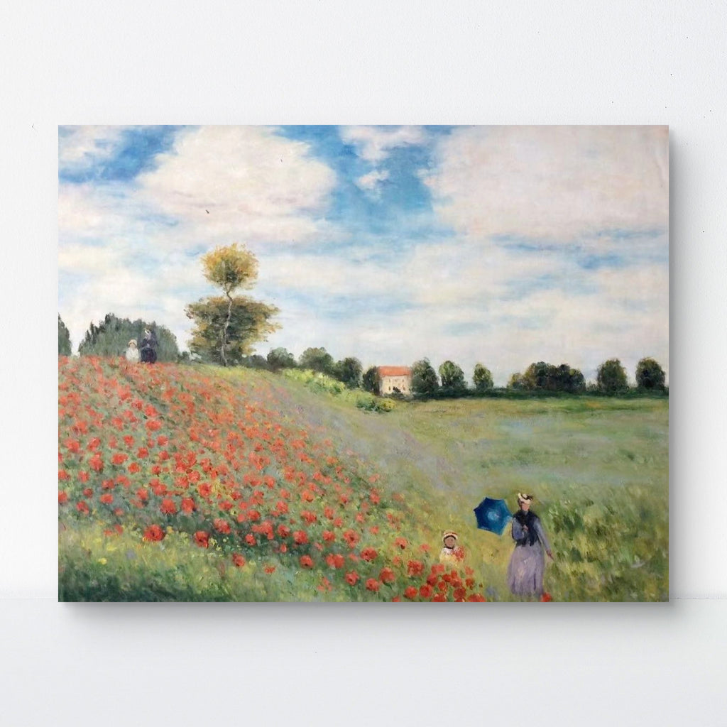 Hand-painted by a senior artist | Monet's Poppy Field near Argenteuil