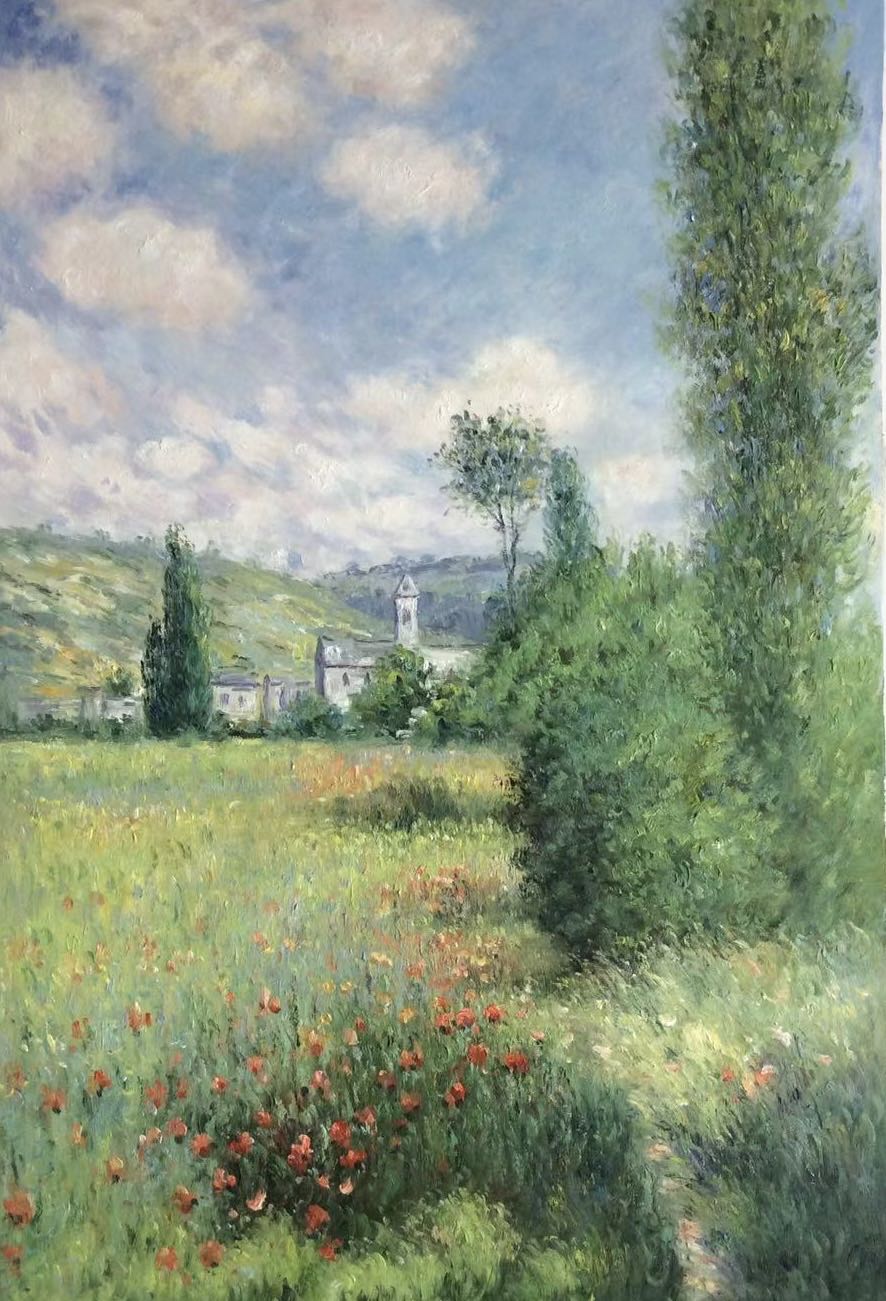 Hand-rendered by a master artist | Monet's The Path to Vétheuil