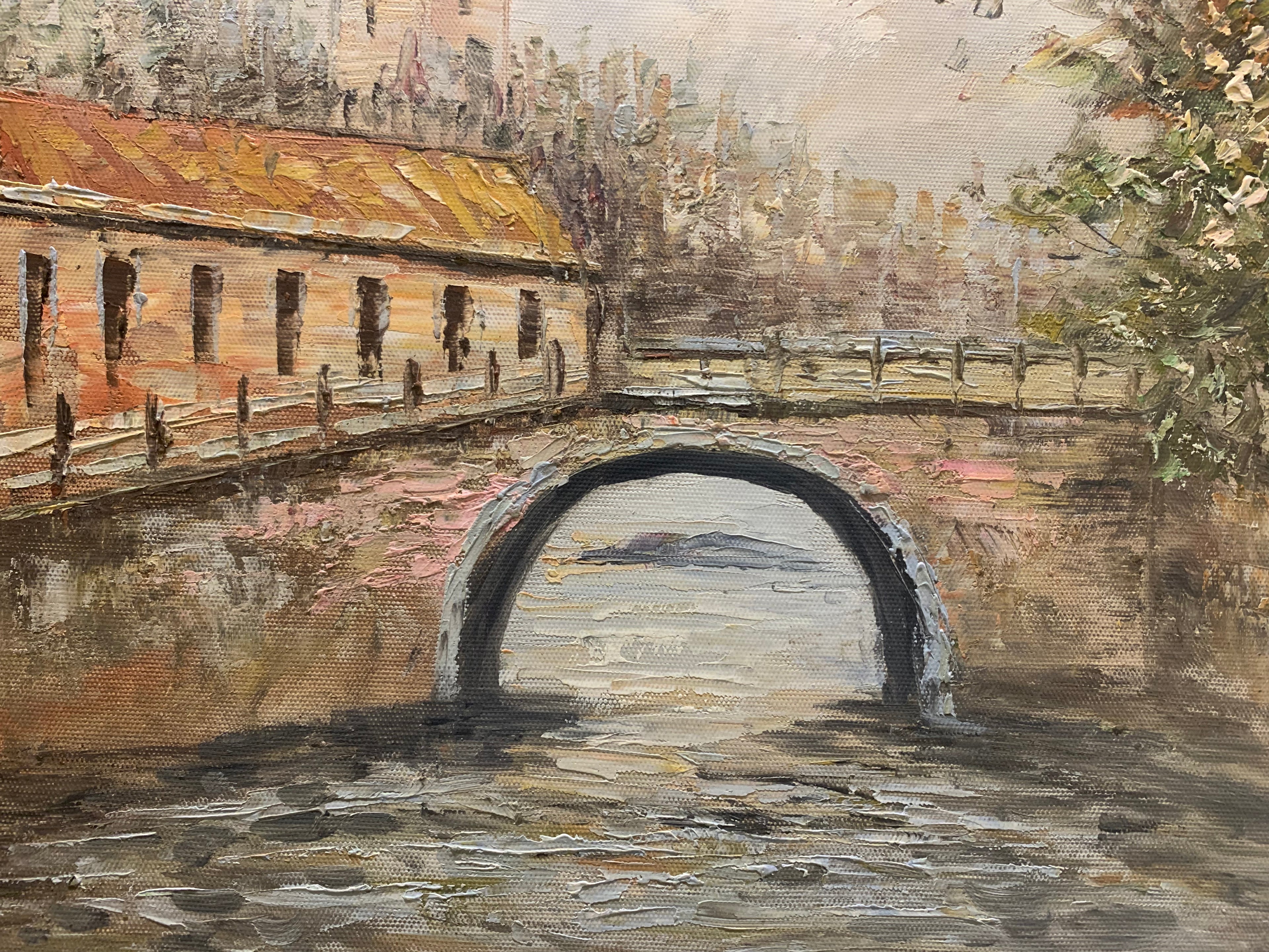 The Tranquil Canal |Exquisitely Hand-Painted by Senior Artists