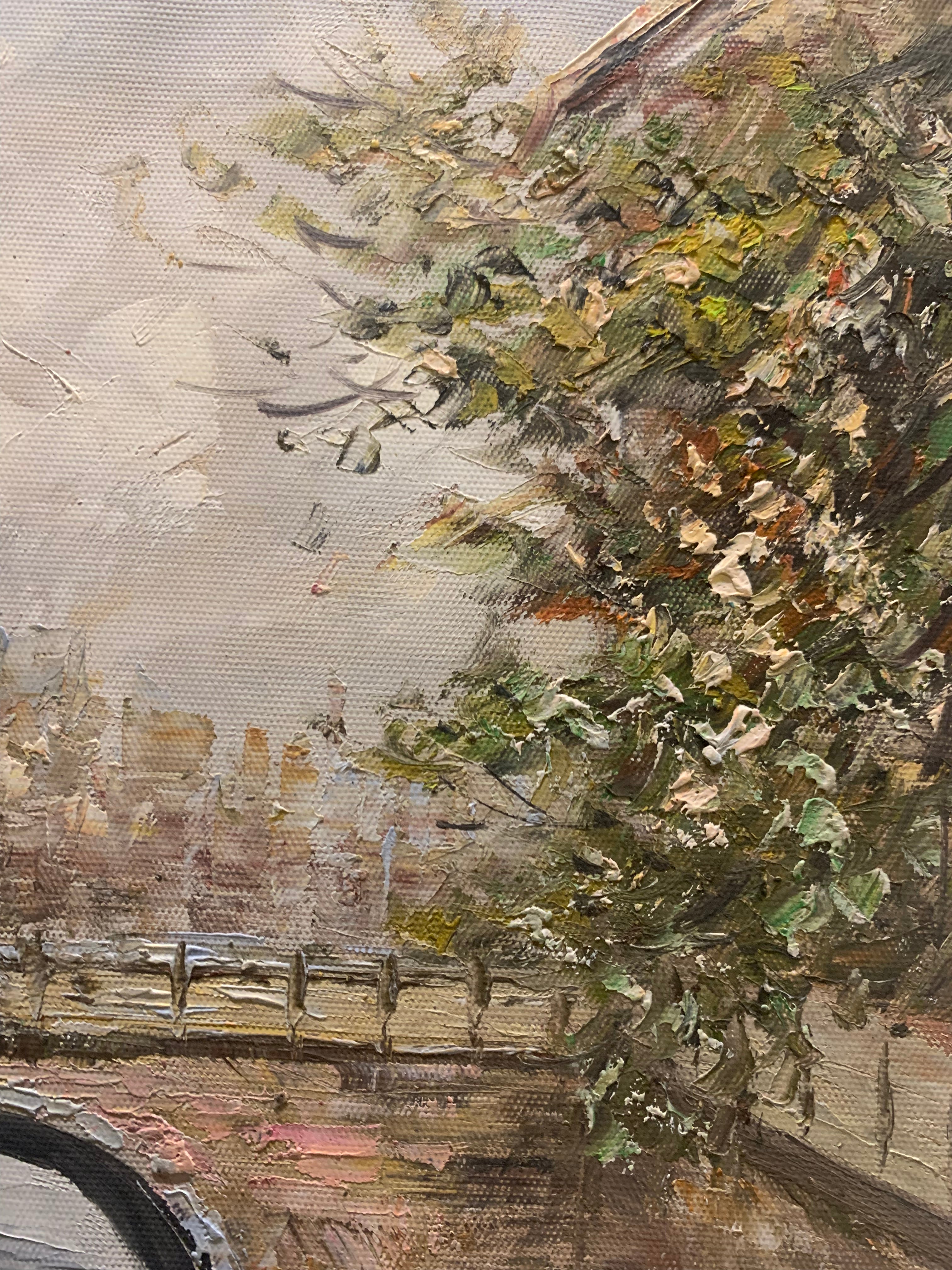 The Tranquil Canal |Exquisitely Hand-Painted by Senior Artists