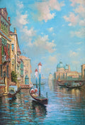 City on Water — Exquisitely Hand‑Painted by Master Artists