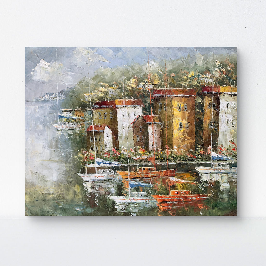 Harbor Town — Hand-Painted by Senior Artists