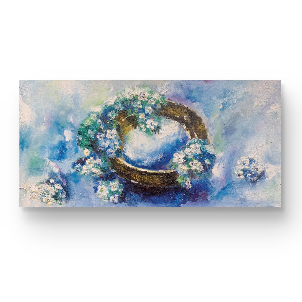 Flowers & Moonlit Waters | Exquisitely Hand-Painted by Senior Artists